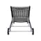 Armen Living Chateau Outdoor Patio Adjustable Chaise Lounge Chair in Eucalyptus Wood and Gray Rope 840254336032 - alternate 2